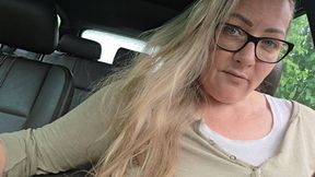 Smoking break in the car