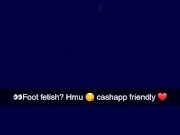 Only fans @kissdabbw with your foot fetish