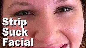 Holly Day & Simon Synister Strips Sucks Facial ZY2662