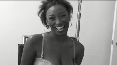 Splendid ebony MILF is shagged by a hung white stallion