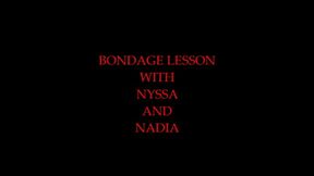 Bondage lesson with Nyssa and Nadia (WMV) Format