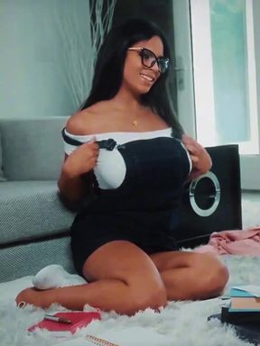 Boobs Cum in mouth Big tits Gooning Cumshot Pmv