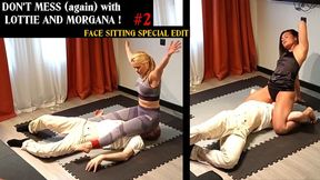 LOTTIE LALAY and MORGANA make FACE SITTING to french loser (HD)