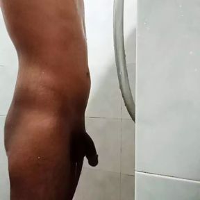 Horny Top taking shower