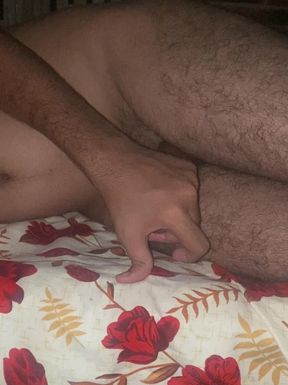 Massage dick hard enjoy guy