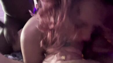 Redhead mom gets BBC in her tight pussy after loud friends threesome