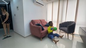 My naughty little stepbrother won&#039;t let me clean the house, and as a pretext he ends up fucking me hard with his deceptive big penis.