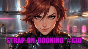 Strap On Gooning #13D: Strap-On Dominion Mesmeric Surrender (Animated, Music, Text)