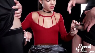 Apolonia Lapiedra stars in a fetish threesome with foot worship and full exposure