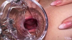 Look Inside My Tight Asshole. Anal Speculum. Opened Holes Orgasm