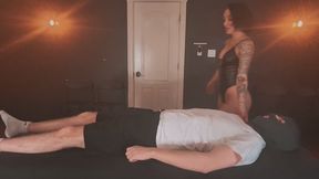 Femdom Pleasure Series starring Lee Von Lux and a young sub