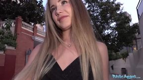 Beautiful Russian fucking in a short black dress
