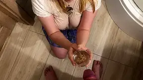 Pissy Blowjob With Swallowing - Kinky Amy