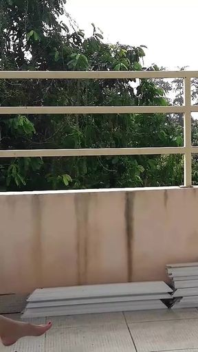 Cute lady swinging without panties on a swing  185 1   Clip 2