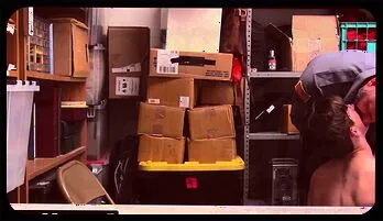 Market Mayhem: Twink in Uniform Gets Raw Cum