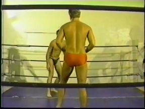 Fit studs wrestle naked at the gym