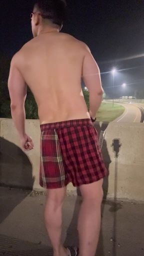 Flexing and Showing off on a Bridge