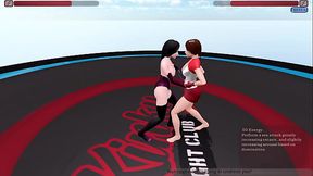 Layla gets the D of a goth girl [Kinky Fight Club]
