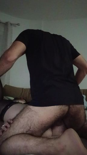 Beautiful Hot Blonde MILF in Stockings Fucked by Old Neighbour