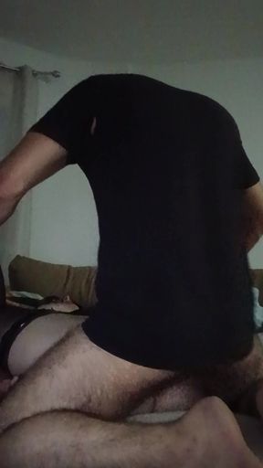 Beautiful Hot Blonde MILF in Stockings Fucked by Old Neighbour
