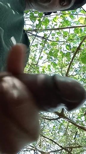 Teen Indian Guy Handjob in Outside Till Cum Shot