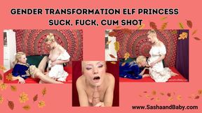 Princess Elf Gender Transformation Blowjob, Fucking, and Cum Blast