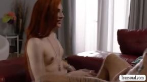 Slut TS lets mistress bareback her ass