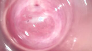 Camera deep into Stepsisters barely legal creamy vagina