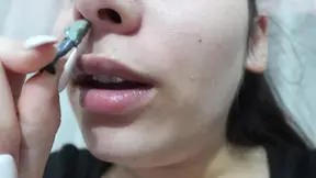 My Giantess Stepsister Puts Tiny Stepbrother in Her Nose as Punishment and Plays with Him