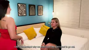 Blonde MILF and Her Latina Best Friend Have Lesbian Sex Before the Party!