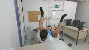 dirty perverted gynecologist fucks the sexiest patient with huge natural tits