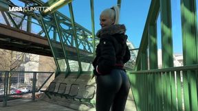 Fuckdate Public In The Suspension Railway Made Clear Ill Take Everyone Home For A Facial - Lara Cumkitten