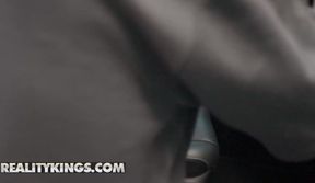 Influencer Jimmy Michaels' Steamy Encounter with Busty MILF Xwife Karen in the Car