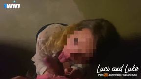 Blowjob in public garage with a real duo - outstanding XXX!