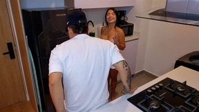 Cheating wife moans with pleasure her husband's best friend (part 2)