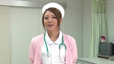 Japanese Teen Nurse seduce to Intense Orgasm with Hitachi Vibrator Stick at Hospital