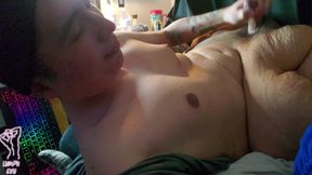 Disabled Latino Boy Cums in His Mouth