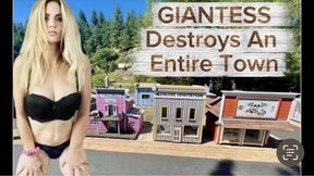GIANTESS Uses Her Ass and Tits to Crush a City