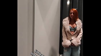 Littleangel84 - D&eacute_fis anal exhib dans un centre commercial !