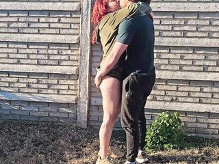 I entice the gardener during the time that my spouse is working