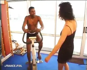 An orgasmic sport session for a brunette who is hungry for tail!