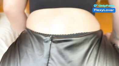 Debt Collector Couple Chokes On Fishnet Ass Licking Pussy