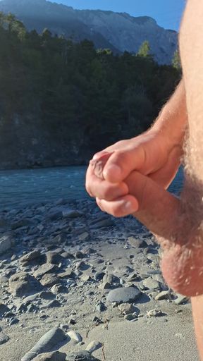 On the beach in Austria Friends holiday every day
