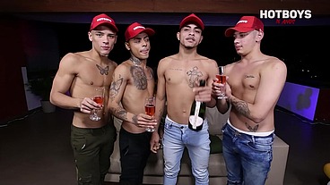 Suruba dos novinhos - Anivversário HOTBOYS