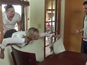 Mom stuck in window