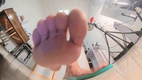 8K VR360 Tony flip-flops humiliated and crushed little Jamie