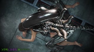 Xenomorph Fucks Jill Valenine Raw Doggy Style! Full Version! (Alien x Resident Evil)
