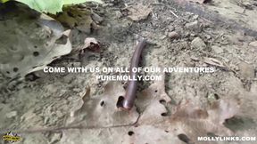 Amateur hottie gives a blowjob in public while hiking