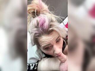Real hooker deepthroats a wang previous to that guy nuts on her face and makes her suck it off
