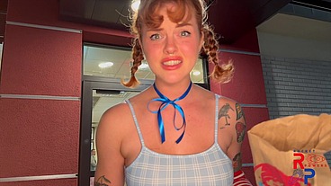 Wendys Girl Serves up some frosties w/ Sidney Summers
